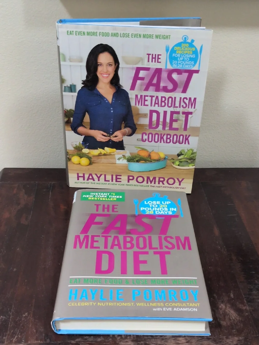 Haylie Pomroy The Fast Metabolism Diet Cookbook Set of 2 Hardback Books